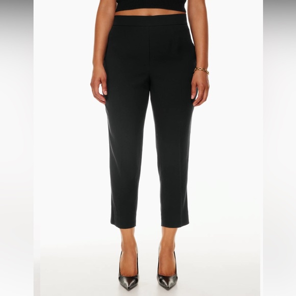 Babaton - Black Linen Conan Capris - US 0 - Picture 5 of 13